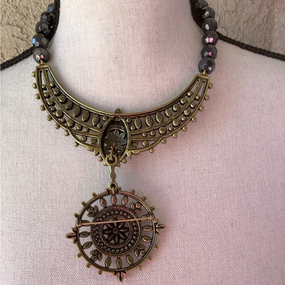 Heidi Daus Swarovski Crystal brooch / necklace - Picture 2 of 4